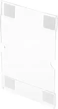 SEWACC Acrylic Sign Bracket for 4x6in Plates Wall Mount Name Plate Holder Photo Frame Poster Holder Office Home Use