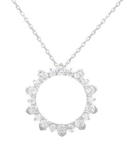Suzy Levian Silver CZ Butterfly Pendant
