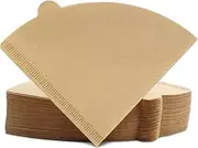 Cone Coffee Filters Size 01, 100 Count Unbleached 1-2 Cups Disposable V01 Coffee Paper Filters, Compatible with Cone Shaped Pour Over Coffee Filter and Drip Coffee Maker