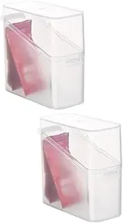 Levemolo 2pcs Box Slice Cheese Container Fridge Organisation Airtight Cheese Box Butter Cases Food Storage