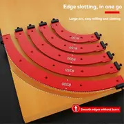 Inner/Outer Corner Large Arc Mold Electric Router Slotting Template Woodworking Curved Angle Chamfering Template Tools C Photo Color