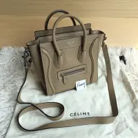 在飛比找蝦皮購物優惠-Celine Nano Luggage 大象灰綠囧包