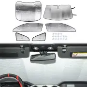 6Pcs Window Sunshade Visors Cover Anti UV Protector for Ford Mustang 15-23