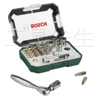 在飛比找蝦皮購物優惠-【工具先生】德國 BOSCH 26件式 手動 電鑽起子頭 棘