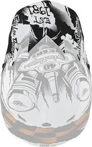 Troy Lee Designs SE4 Strike Helmet Peak, black-white for Men One Size Black White
