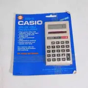 Vintage CASIO HS-8 Solar Cell Calculator Pocket Sized New Sealed