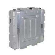 Crossrock Stackable 2U Rack Case, Strong Molded with Heavy Duty Hardware