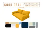 STYLE2 QUEEN SIZE Daybed Mattress Pillow Cushion Inserts and Covers COMPLETE SET