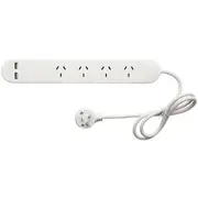 HPM 4 Outlet Powerboard with USB-A Ports