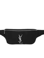 Saint Laurent Classic Monogram Belt Bag in Canvas and Leather