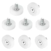 Pack of 8 Drawer Rollers Nylon Cabinet Drawer 25mm Pulley Replacement Wheels