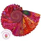 KAFFE FASSETT Free Spirit CLASSICS PLUS Red JELLY ROLL 40 strips Quilt Fabric