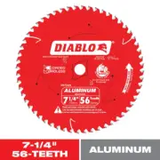 DIABLO 7-1/4" 56-Tooth Circular Saw Blade for Thick Aluminum Metal Cutting