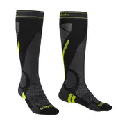 [Bridgedale] Ski Lightweight Merino Performance Socks Small (Black/Lime)