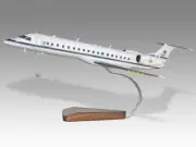 Embraer 145 Belgian Belgium Air Force Desk Wood Airplane Model Small Scale 1/100