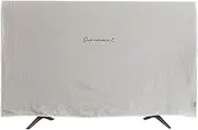 [LKLKO] Tv Cover Universal Tv Enclosure Screen Protector, 32-75 Inch LCD Led Tv Display Protectors for Desktop Tv Dust Cover(White,75 inches)