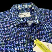 Robert Graham Geometric Colorful Lightweight Camo Short Sleeve Sport Shirt LRG