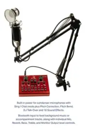 VocoPro Streamer-Studio - USB audio interface, studio condenser microphone,...