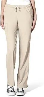 [WonderWink] Women's Drawstring Scrub Pant, Black, S TAL