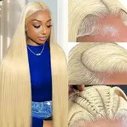 werkueen Material:Human Hair,613x6 Lace Front Wig:Human Hair Wigs with 613x6 Lace Front,13x6,100% Unprocessed Brazilian Human Hair