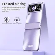 Phone Case For Samsung Galaxy Z Flip 6 Z Flip 5 Z Flip 4 Z Flip 3 Full Body Case Shockproof Solid Colored Aluminum Alloy
