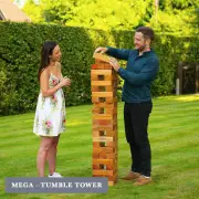 Monster Tumble Tower - Premium Varnished Hardwood. 113cm - 190cm+