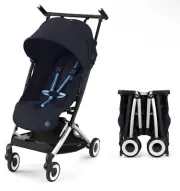 Cybex Libelle 2 Travel Pockit Stroller Lightweight Blue NEW Open Box Dark Blue