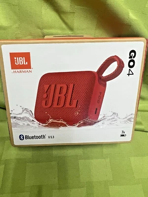 NEW JBL Go 4 Wireless Portable Water & Dustproof Bluetooth V 5.3 Speaker Red $49
