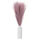 30PCS Faux Pampas Grass, 17"/43cm Artificial Fluffy Grass Stems, Light Purple