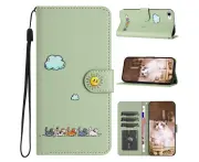 iphone 7/iphone 8 Wallet Case With Kickstand,PU Leather Shockproof Phone Cover-Green