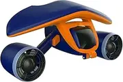Underwater Scooters Underwater Booster Thruster Unmanned Robot Diving Rescue Equipment Water Scooter for Rescue Operations Diving Swimming Boosters(Dark Blue)
