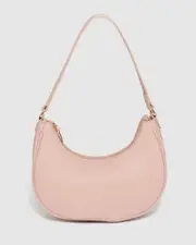 Pink Jasmin Crescent Bag