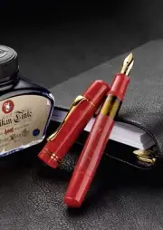 Pelikan M101 Bright Red fountain pen, special edition M Nib