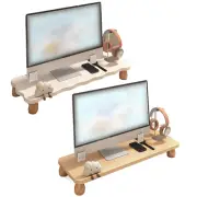Stable Desktop Computer Riser Laptop Height Increasing Holder Workstation