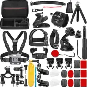 50 in 1 Action Camera Accessory Kit for GoPro Hero 12 11 10 9 8 7 6 5 DJI AKASO