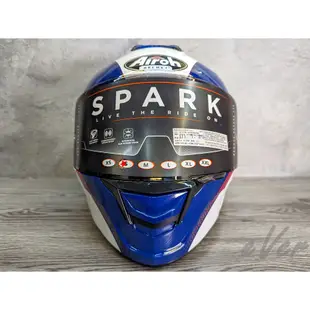 AIROH 義大利 SPARK 2 藍/白 全罩帽 安全帽 義大利品牌