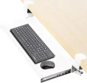 VIVO Clamp-On Computer Keyboard and Mouse under Desk Mount Slider Tray, 69Cm ...