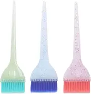 Hair Dye Brush Set Glitter Handle Professional Highlighting Applicator Salon Use