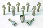 HR 1453001SET H&R Bolt Set Taper-Head M14x1.50-Length 30mm-10 pcs. -incl. Wheel-Locks