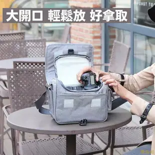 手機保護殼 相機包 攝影包灰色中號相機包單眼相機包一機二鏡側背包微單眼類單眼