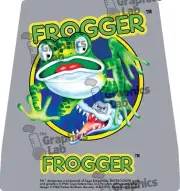 Replacement Game Cartridge Label - Parker Brothers - Frogger for Atari 5200