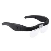 Rechargeable Head Magnifier, Lens Magnifier with 2 LED Lights and Detachable Lenses 1.5X, 2.5X, 3.5X, 5X, Best Magnifiers for Reading