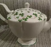 GRACE TEAWARE Teapot Irish Clover Celtic St. Patrick's 5 Cup NEW