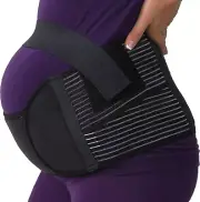 Maternity Pregnancy Support Belt/Brace - Back, Abdomen, Belly Band - Brand - Bl