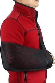 Shoulder Sling, Comfortable Arm Support Shoulder Brace, Arm Splint, Lightweight Cuff Sling For Left Arm, Fracture Recovery, Strain Relief
