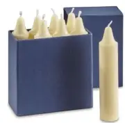 Swiss Military-Issue Bunker Candles Dripless Design Wax Construction 1" Diameter