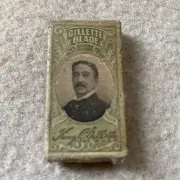 Box of 6 Unused King Gillette Razor Blades, No Stropping, No Honing, NIB
