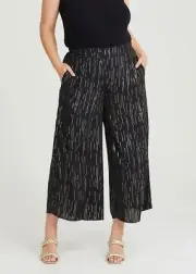 Taking Shape Pants Size 20 Gilt Chiffon Wide Leg Pant Style NWT RRP $150