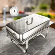 Chafing Dish for Buffet Ultrasonic Mirror Polishing 9QT Rolled Edge Server Warme