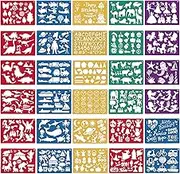 30 Pieces Drawing Stencils Set for Kids, Plastic Drawing Painting Stencil Templates for Kids Crafts School Art Projects, Journal Stencil with 400+ Images